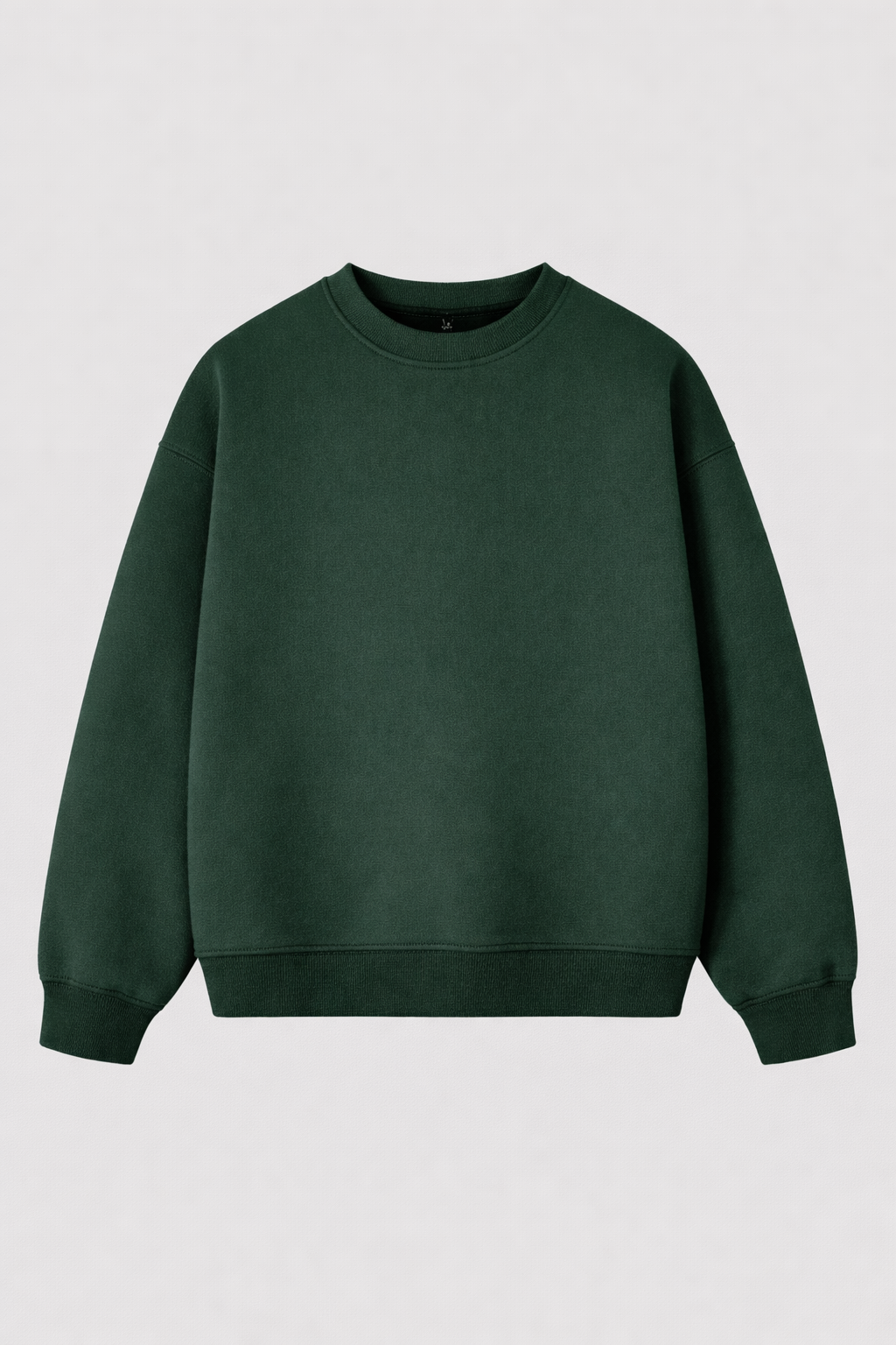 Crewneck Cropped Blanks 500GSM Forest Green