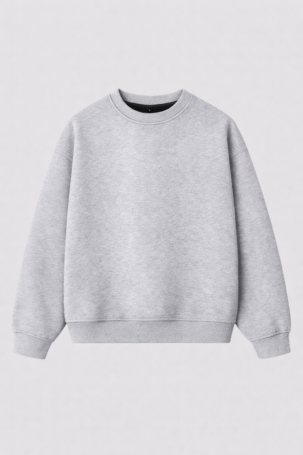 Crewneck Cropped Blanks 500GSM Sport Grey