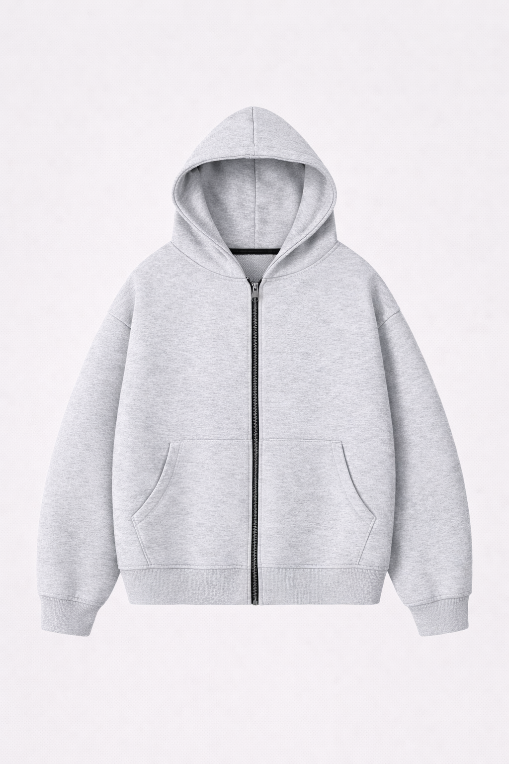 Zip Hoodie Heavy Blanks 500GSM Sport Grey