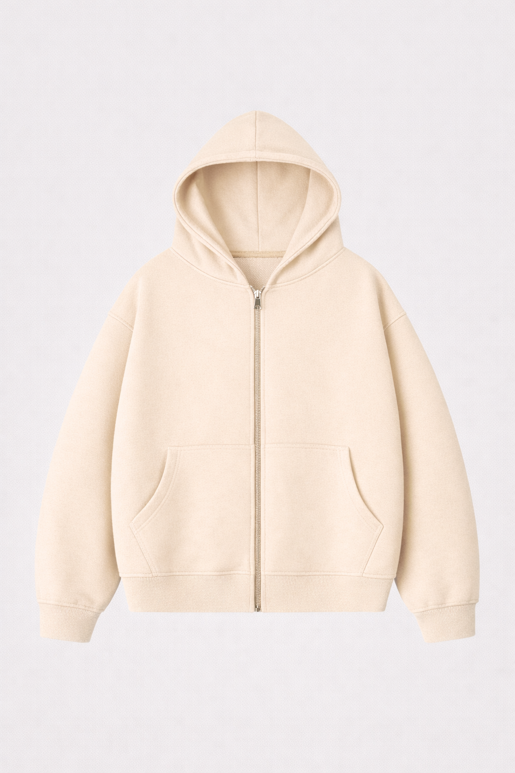 Zip Hoodie Heavy Blanks 500GSM Sand