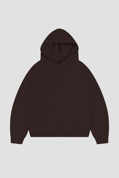 Hoodie Premium Blanks 330GSM Dark Chocolate