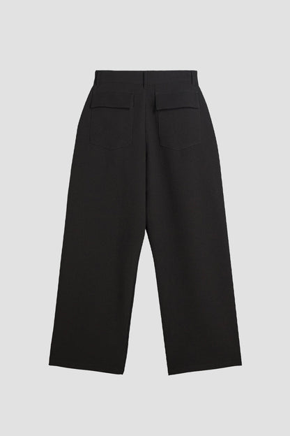 Tailored Baggy Pants Black