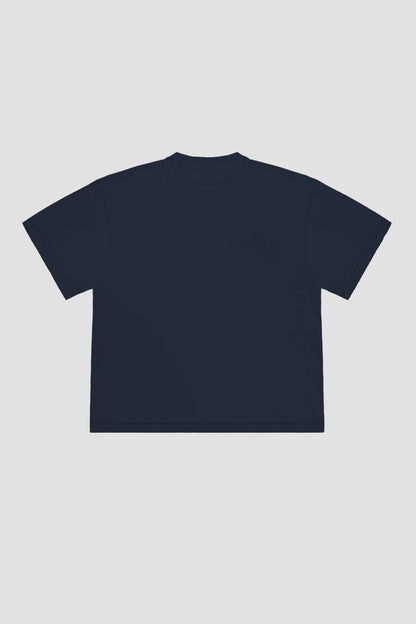 T-Shirt Blanks Boxy Fit 190GSM Night Blue