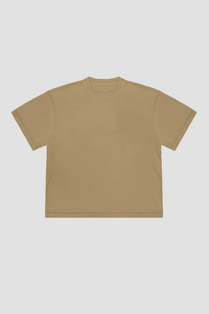 T-Shirt Blanks Boxy Fit 190GSM Sand